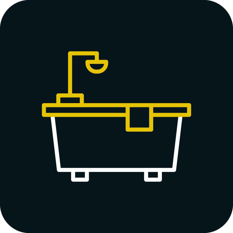 Badewanne-Vektor-Icon-Design vektor