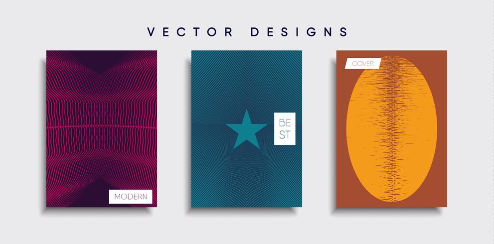 Minimale Vector-Cover-Designs. Zukünftige Plakatschablone vektor