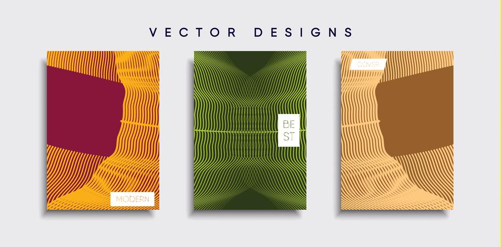 Minimal vektor täckdesign. Framtida affischmall