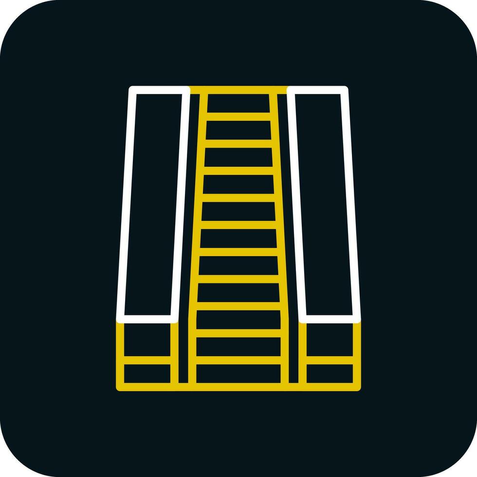 Rolltreppen-Vektor-Icon-Design vektor