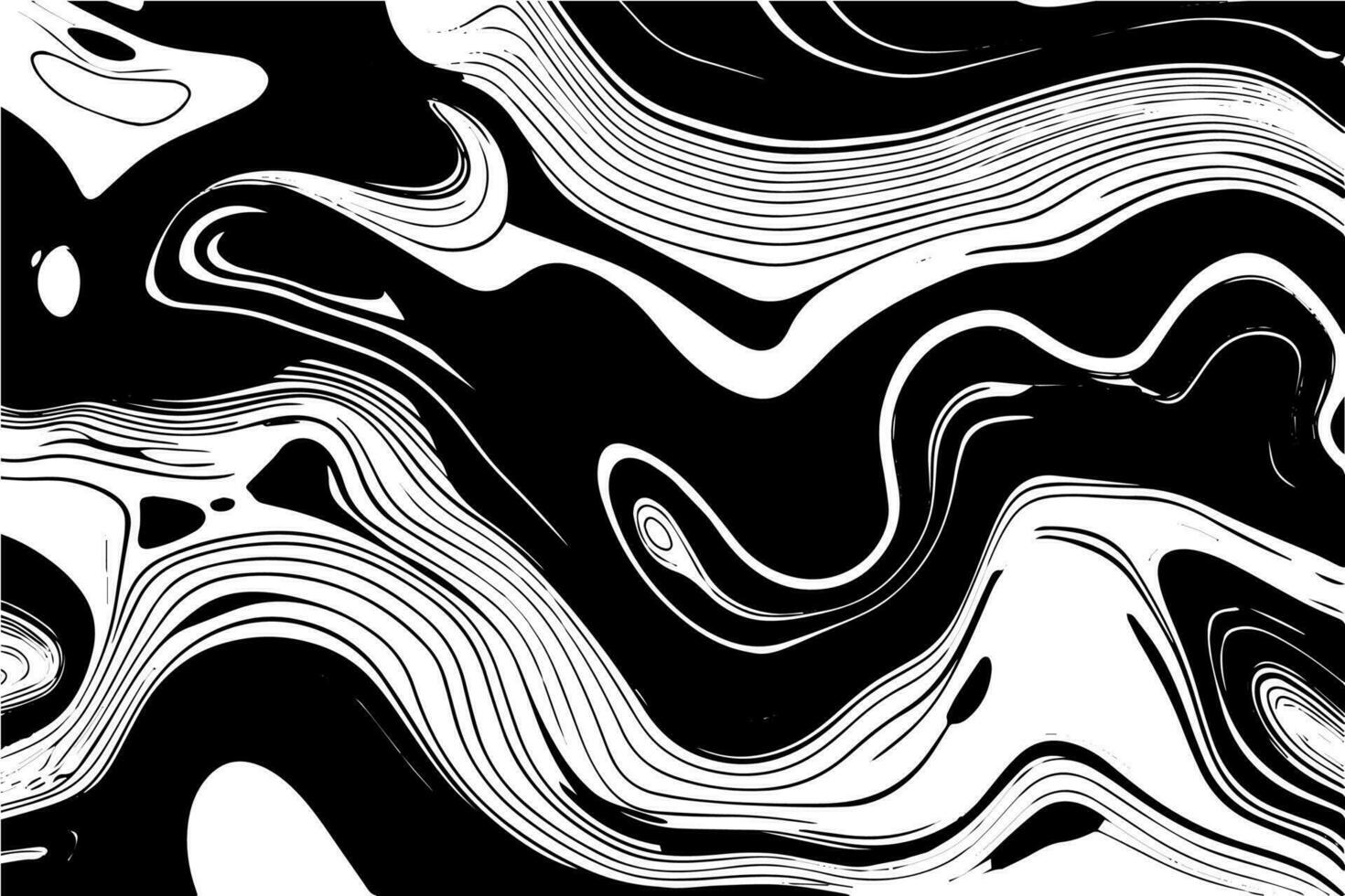 abstrakt Vektor wellig nahtlos Muster. modisch retro psychedelisch Hintergrund im 60er, 70er, 80er Jahre Stil. Textur im y2k ästhetisch.