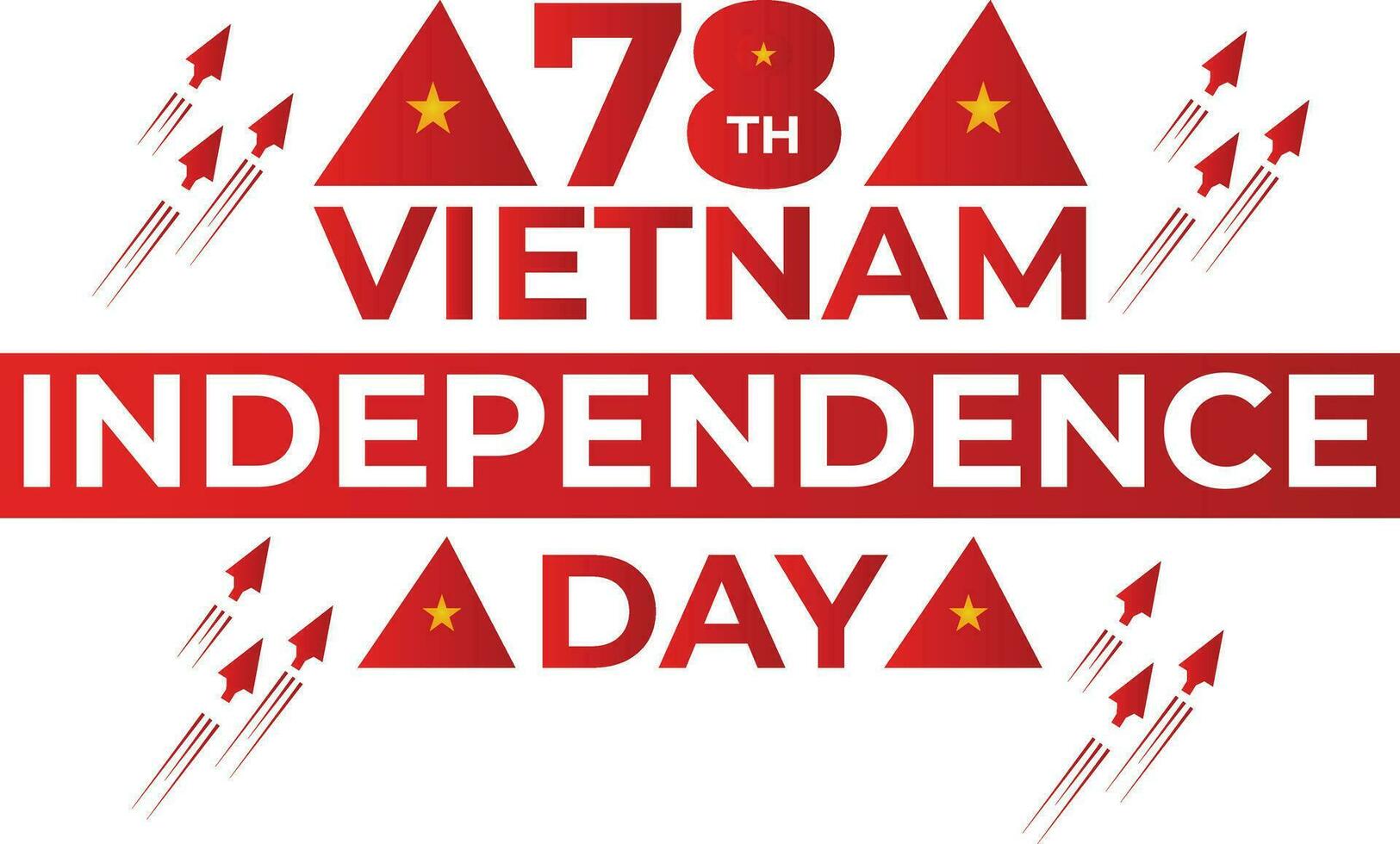 fri vietnam oberoende dag vektor baner