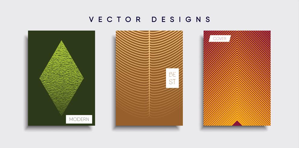 Minimale Vector-Cover-Designs. Zukünftige Plakatschablone vektor