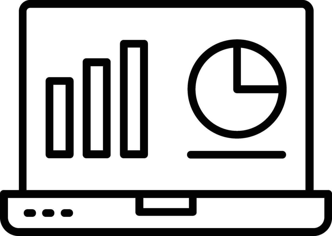 Dashboard-Liniensymbol vektor