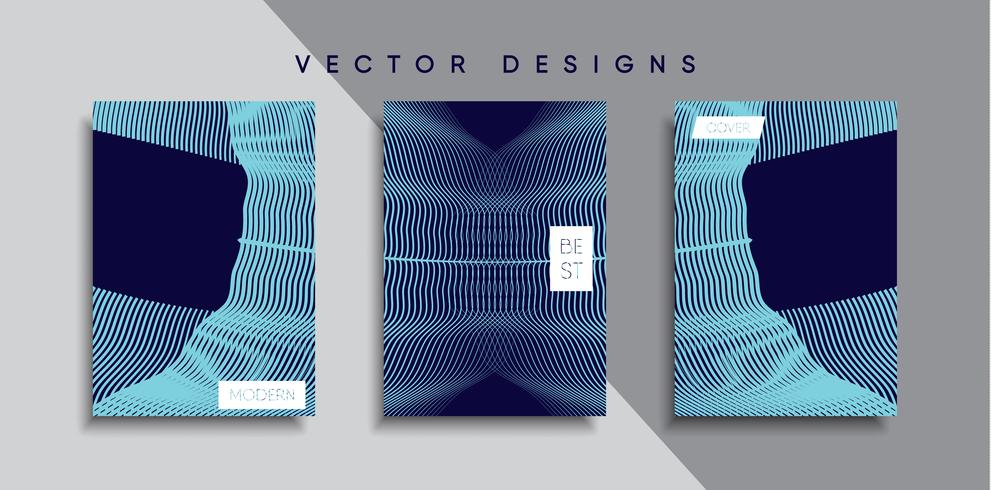 Minimale Vector-Cover-Designs. Zukünftige Plakatschablone vektor