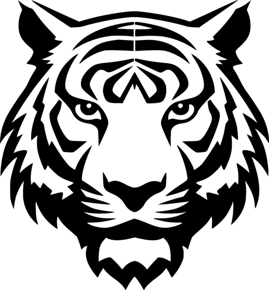 Tiger, minimalistisch und einfach Silhouette - - Vektor Illustration