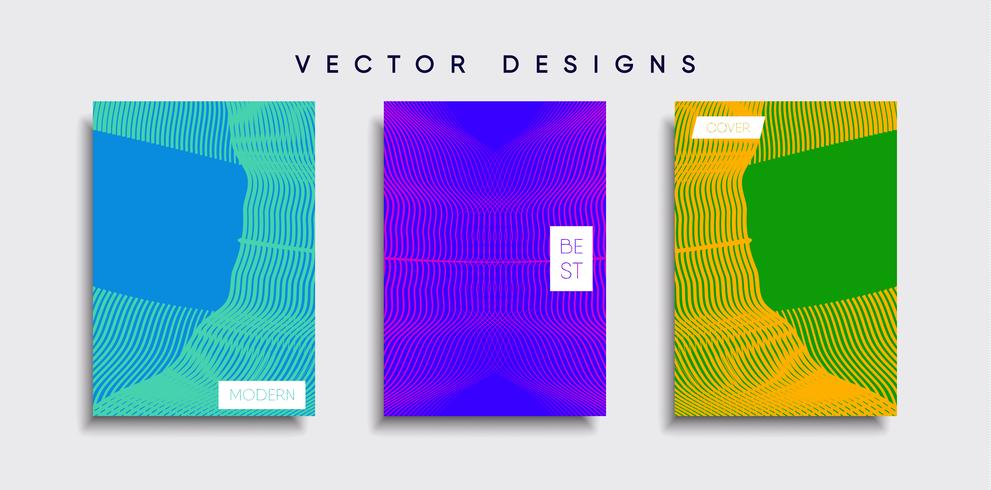 Minimale Vector-Cover-Designs. Zukünftige Plakatschablone vektor