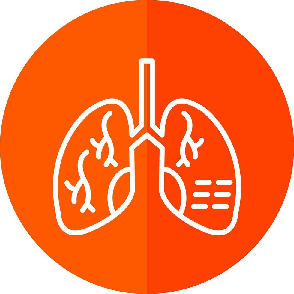 lunga sjukdomar vektor ikon design