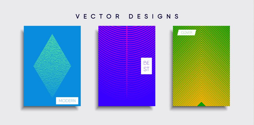 Minimale Vector-Cover-Designs. Zukünftige Plakatschablone vektor