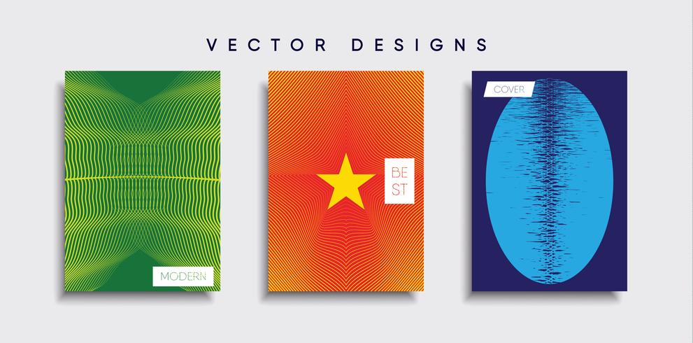 Minimale Vector-Cover-Designs. Zukünftige Plakatschablone vektor