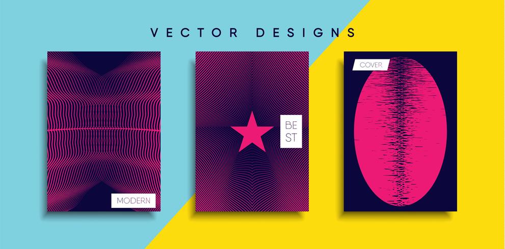 Minimale Vector-Cover-Designs. Zukünftige Plakatschablone vektor