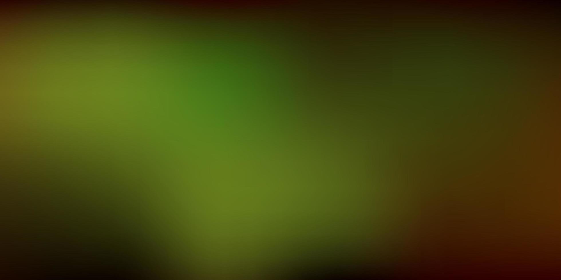 mörkgrön, gul vektor suddig bakgrund.