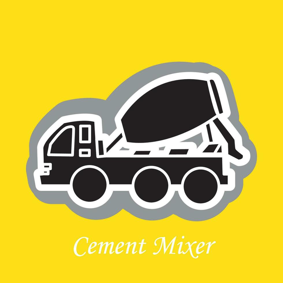 Zement Rührgerät LKW Vektor Illustration