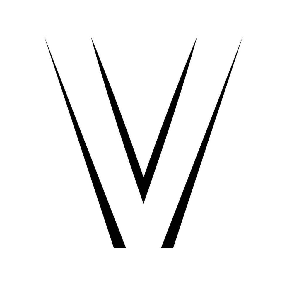 v Logo Studio Brief, v Design Symbol Logo Technologie Schriftart vektor