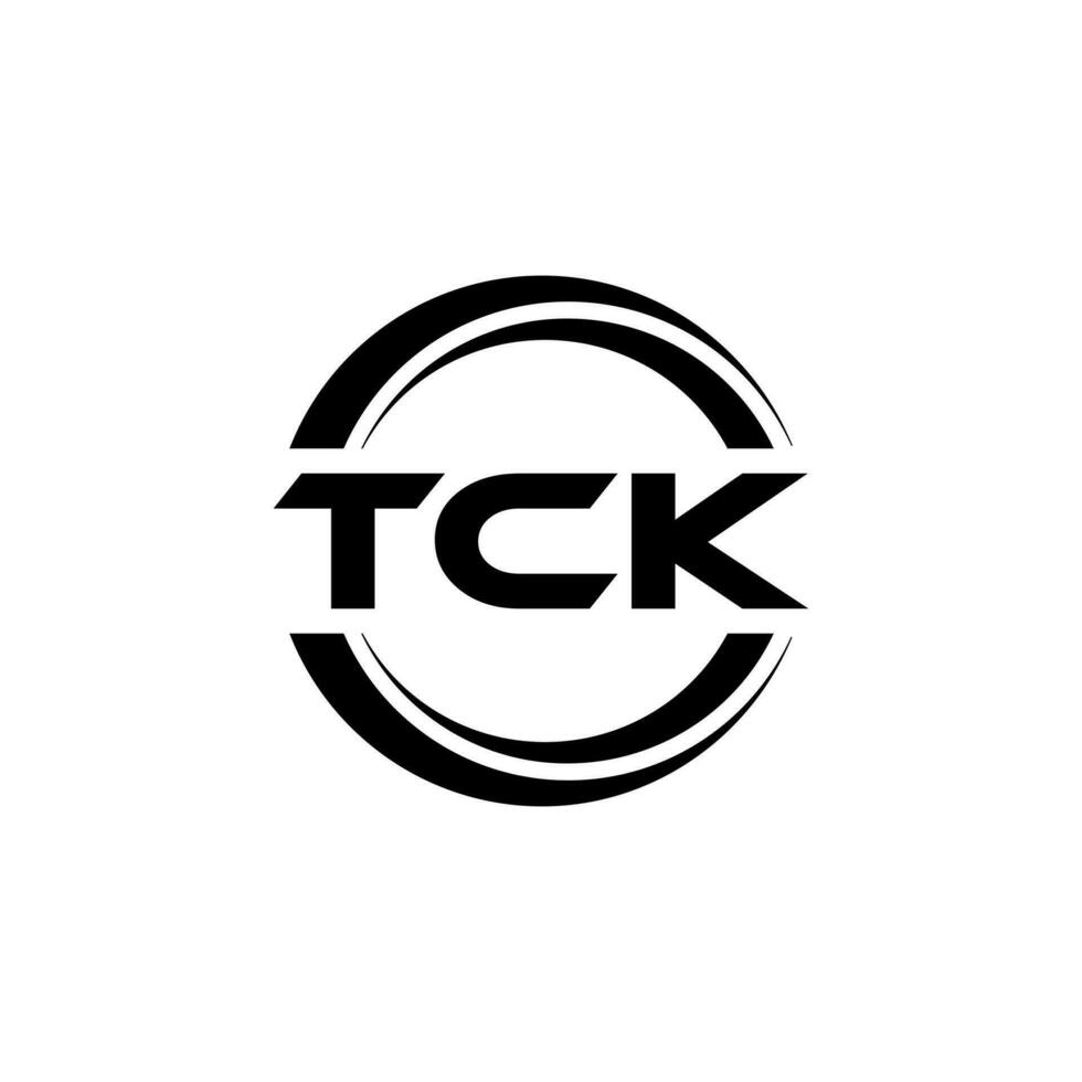 tck logotyp design, inspiration för en unik identitet. modern elegans och kreativ design. vattenmärke din Framgång med de slående detta logotyp. vektor