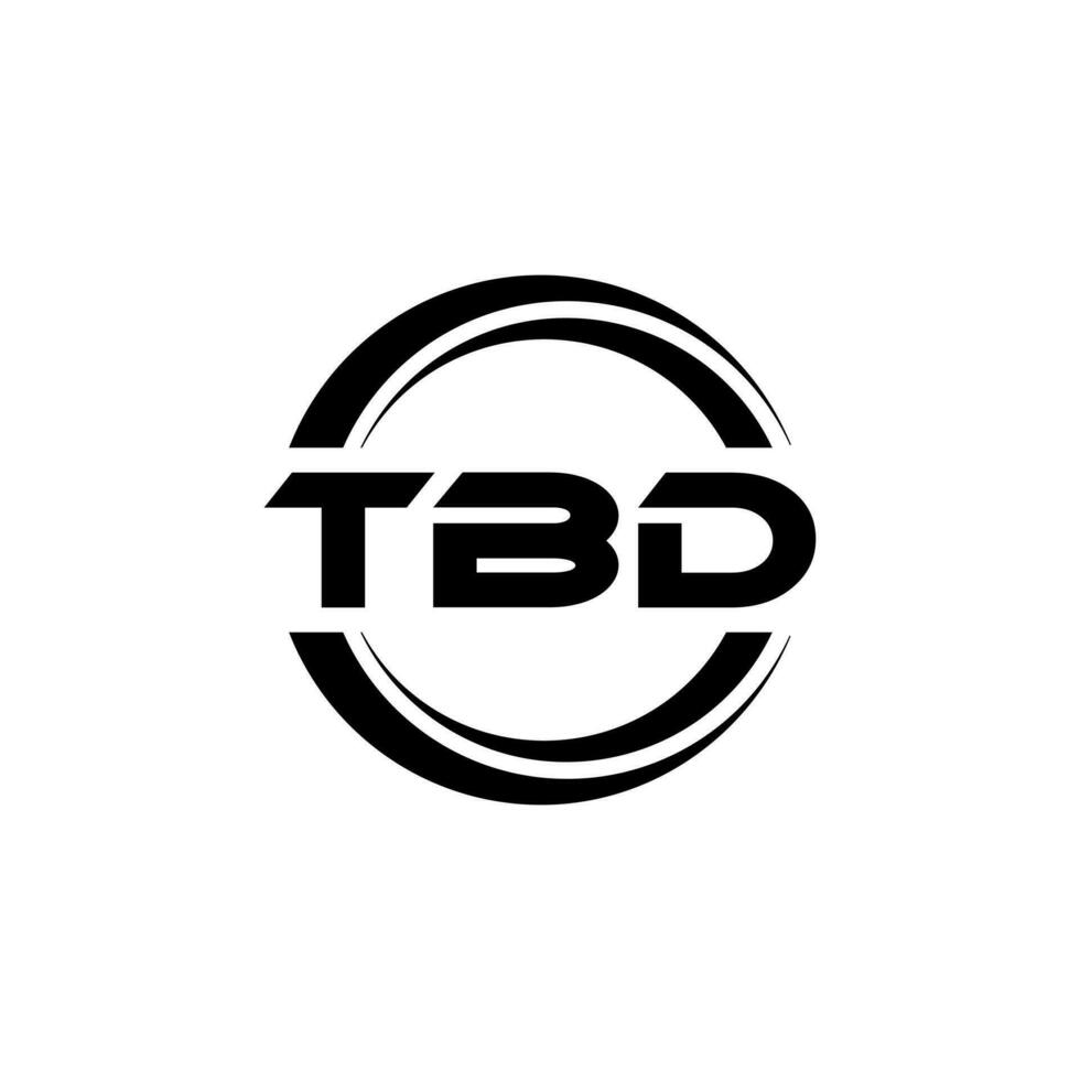 tbd logotyp design, inspiration för en unik identitet. modern elegans och kreativ design. vattenmärke din Framgång med de slående detta logotyp. vektor