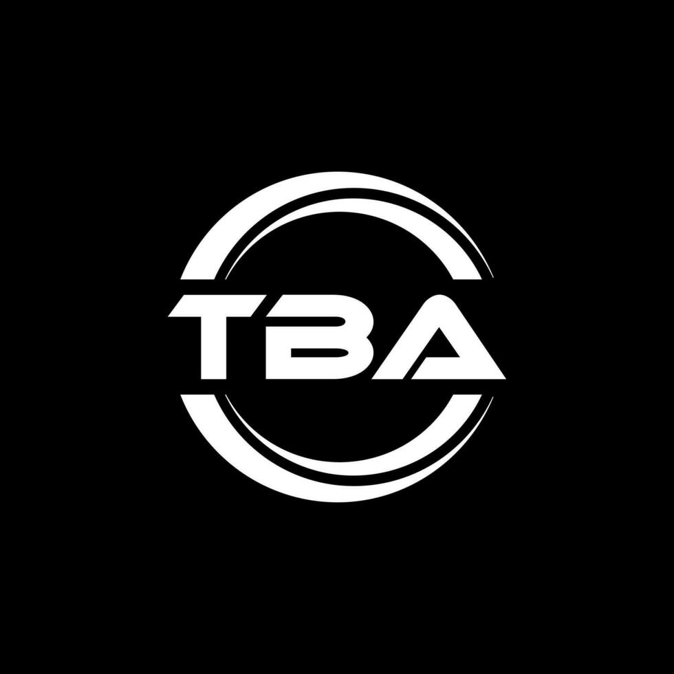 tba Logo Design, Inspiration zum ein einzigartig Identität. modern Eleganz und kreativ Design. Wasserzeichen Ihre Erfolg mit das auffällig diese Logo. vektor