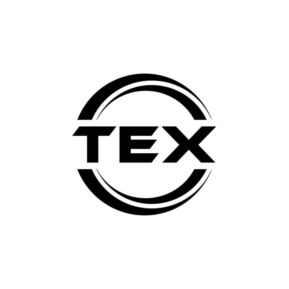 tex logotyp design, inspiration för en unik identitet. modern elegans och kreativ design. vattenmärke din Framgång med de slående detta logotyp. vektor