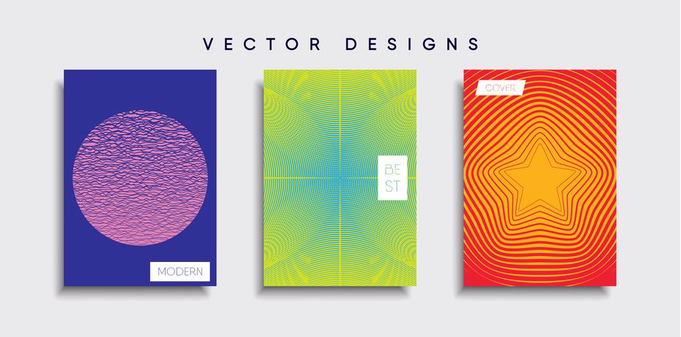 Minimale Vector-Cover-Designs. Zukünftige Plakatschablone vektor