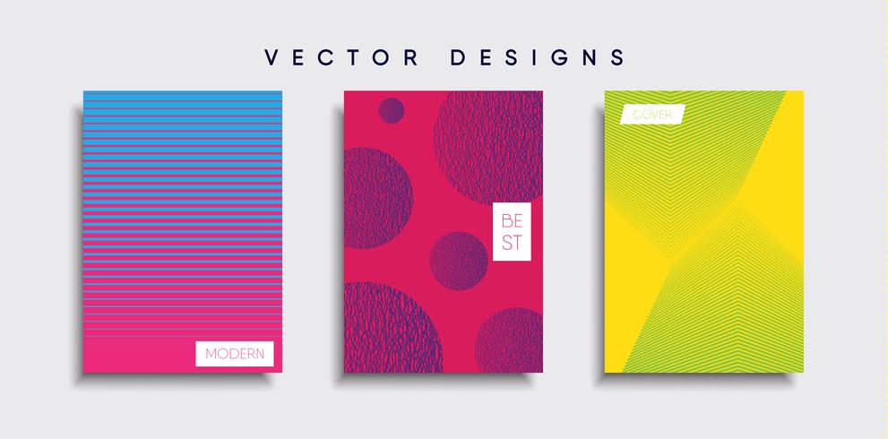 Minimale Vector-Cover-Designs. Zukünftige Plakatschablone vektor