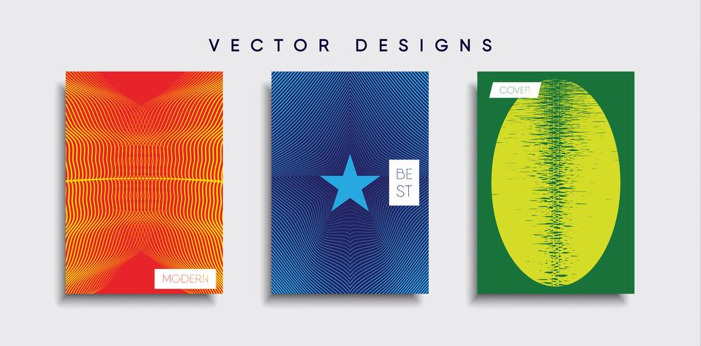 Minimale Vector-Cover-Designs. Zukünftige Plakatschablone vektor