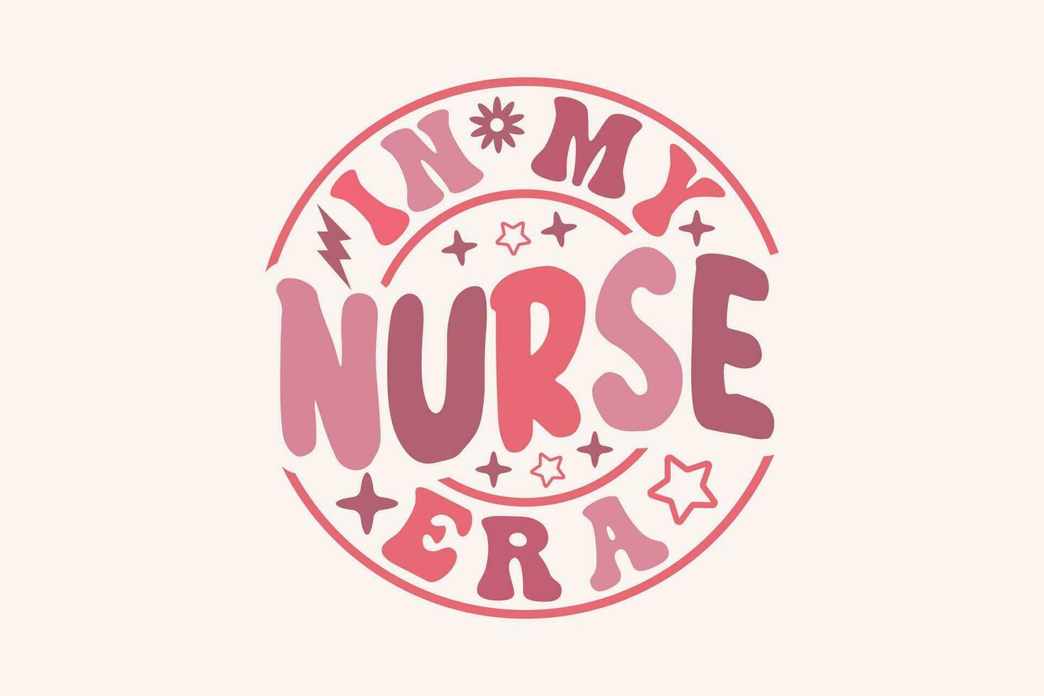im meine Krankenschwester Epoche Folge, Krankenschwester eps T-Shirt Design vektor