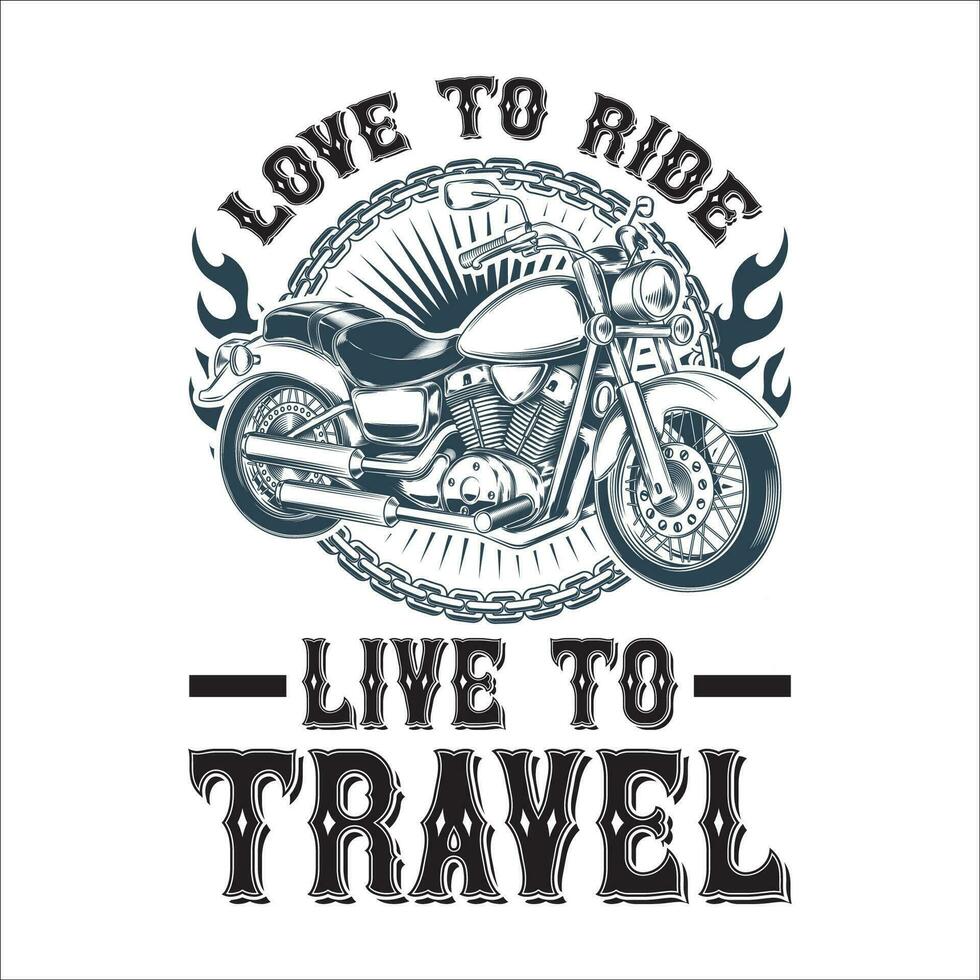 stilvoll , modisch und genial Biker und Motorrad Typografie Illustrator vektor