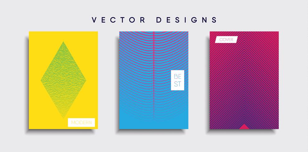 Minimale Vector-Cover-Designs. Zukünftige Plakatschablone vektor