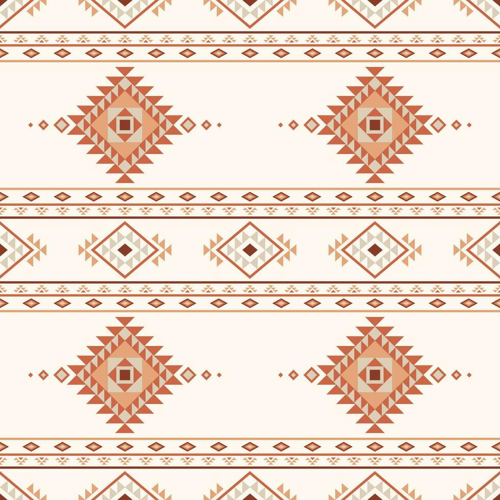 ethnisch aztekisch nahtlos Muster Stammes- navajo Mustergeometrisch Ornament Vektor Illustration im Boho Stil Teppich Textil- drucken Textur