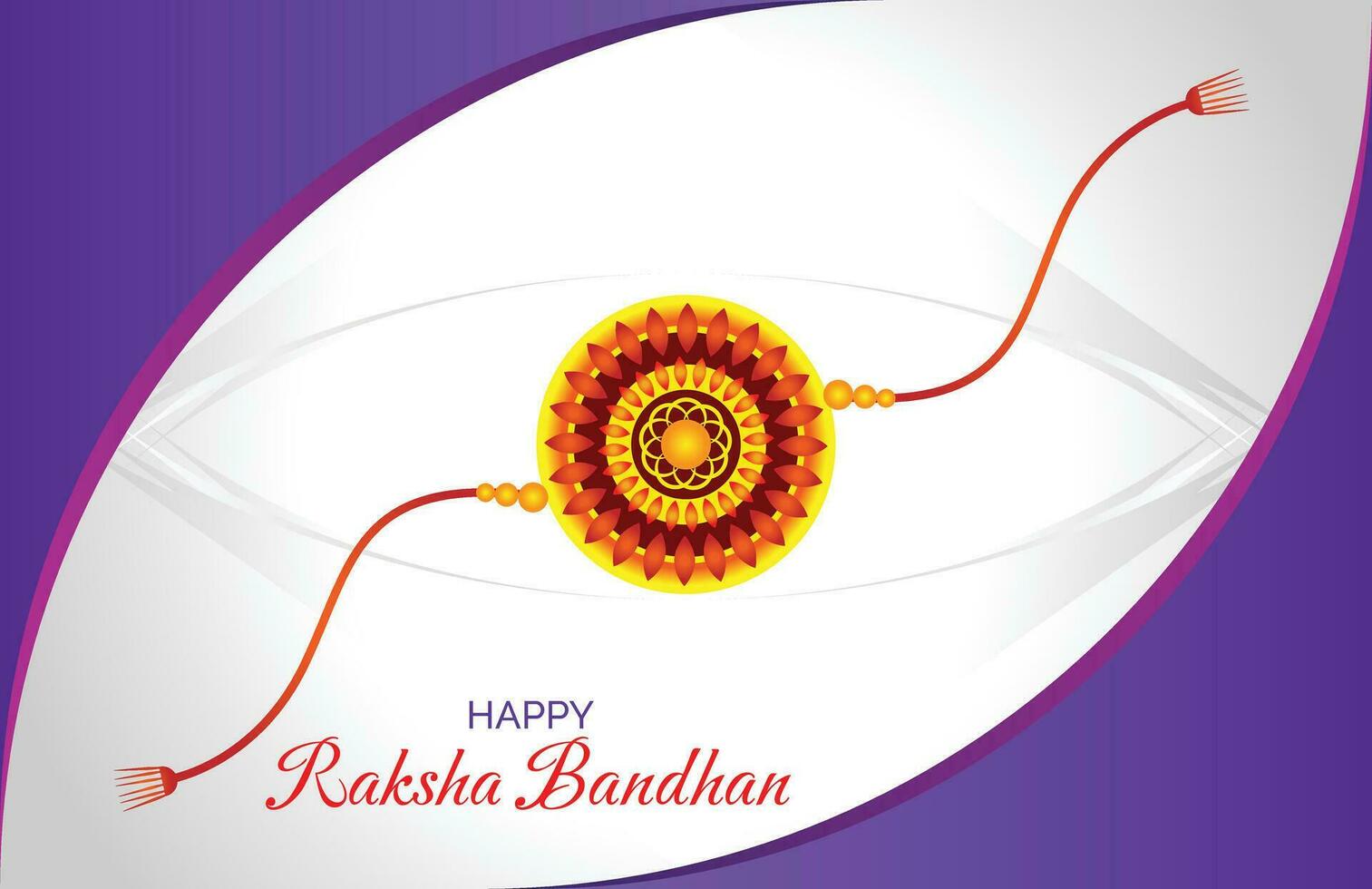 kreativ Raksha Bandhan Hintergrund mit Rakhi Design vektor