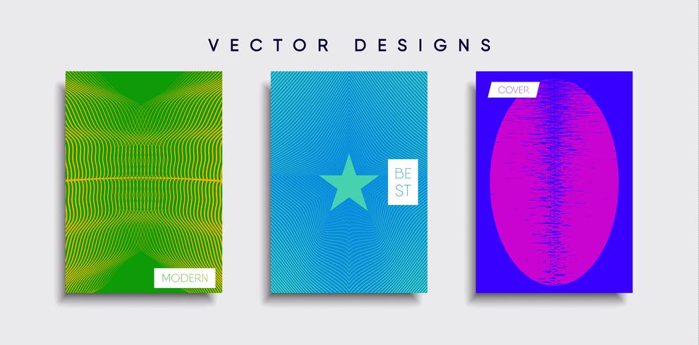 Minimale Vector-Cover-Designs. Zukünftige Plakatschablone vektor