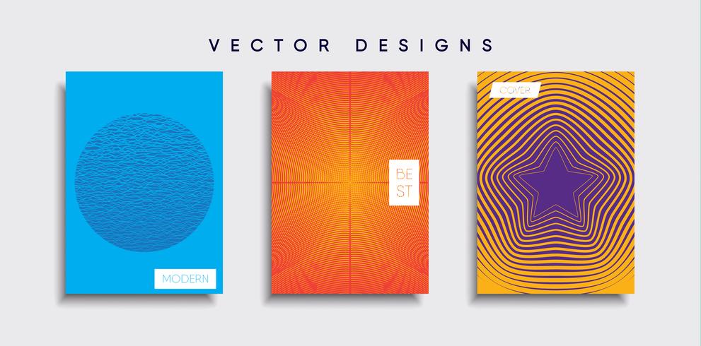 Minimale Vector-Cover-Designs. Zukünftige Plakatschablone vektor