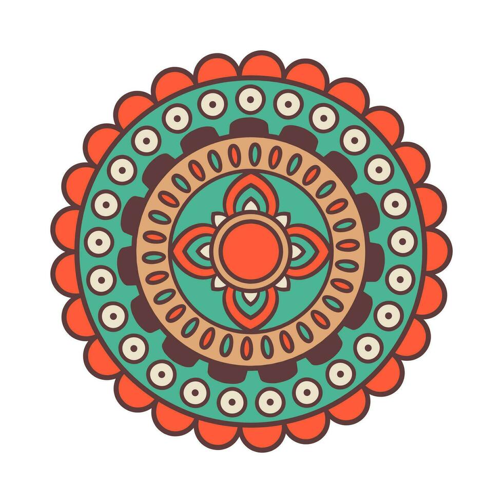 Mandala Ornament hell Muster Vektor Grafik Design Element.