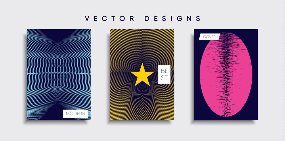 Minimal vektor täckdesign. Framtida affischmall