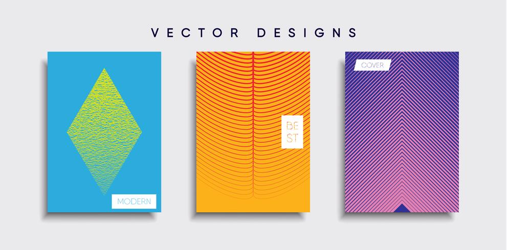 Minimale Vector-Cover-Designs. Zukünftige Plakatschablone vektor