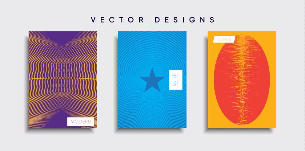 Minimale Vector-Cover-Designs. Zukünftige Plakatschablone vektor