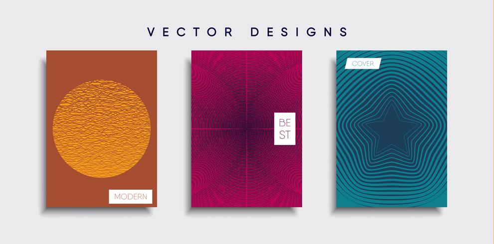 Minimale Vector-Cover-Designs. Zukünftige Plakatschablone vektor