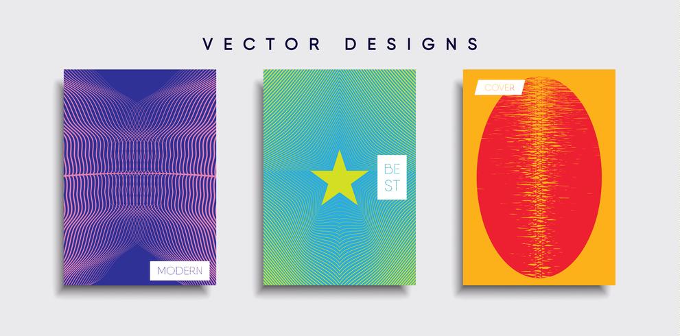 Minimale Vector-Cover-Designs. Zukünftige Plakatschablone vektor