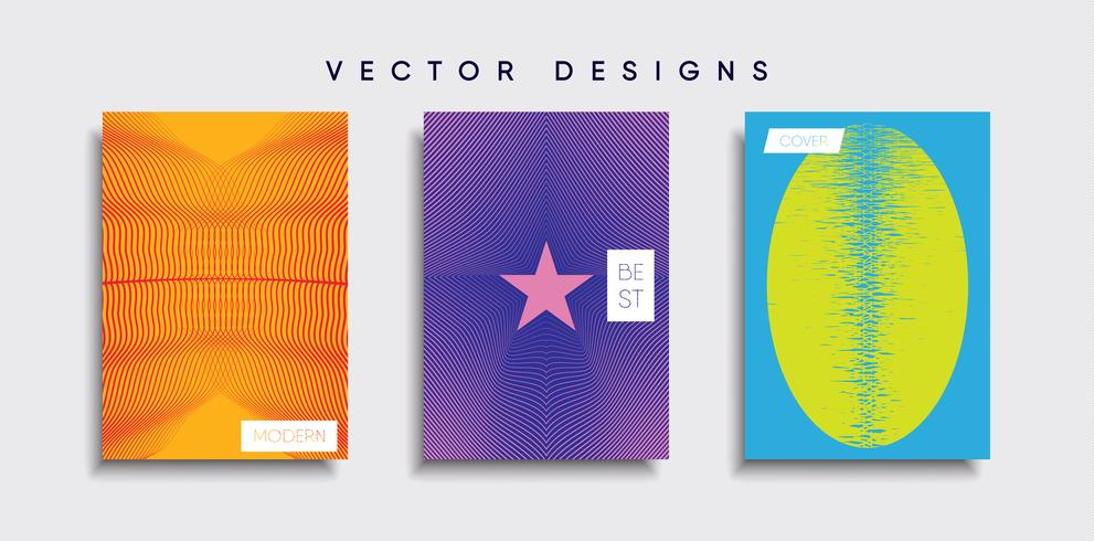 Minimale Vector-Cover-Designs. Zukünftige Plakatschablone vektor