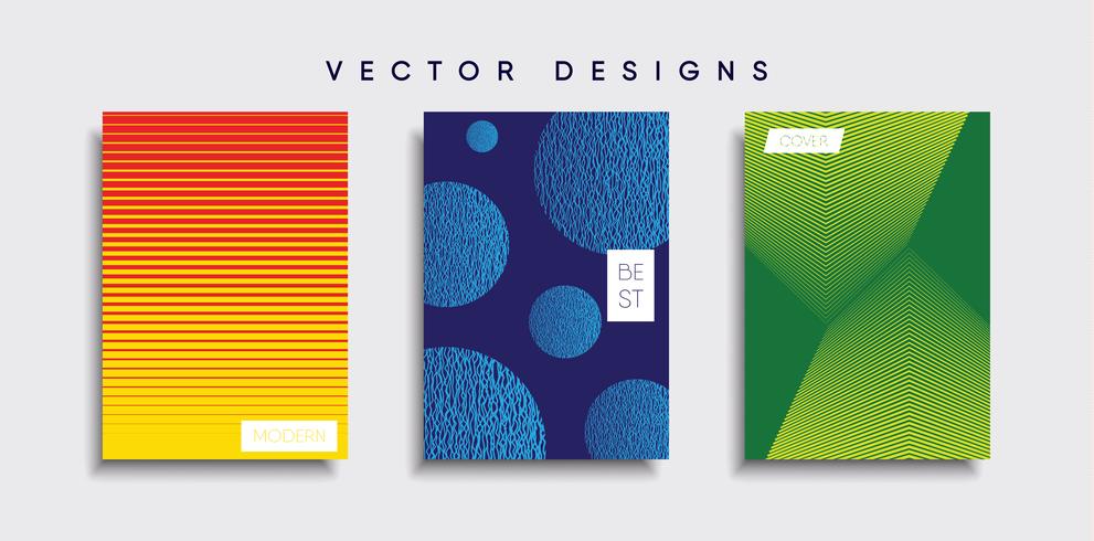 Minimale Vector-Cover-Designs. Zukünftige Plakatschablone vektor