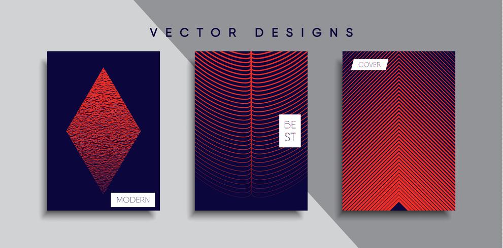 Minimale Vector-Cover-Designs. Zukünftige Plakatschablone vektor