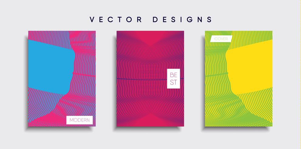 Minimale Vector-Cover-Designs. Zukünftige Plakatschablone vektor