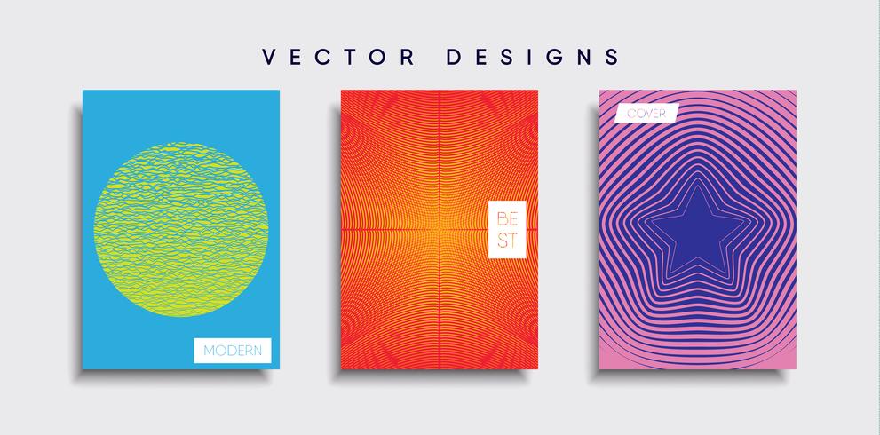 Minimale Vector-Cover-Designs. Zukünftige Plakatschablone vektor