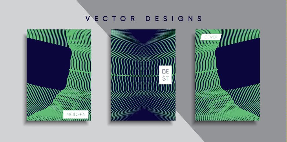 Minimale Vector-Cover-Designs. Zukünftige Plakatschablone vektor