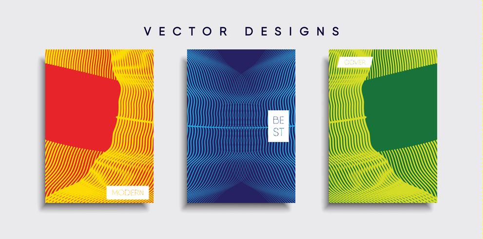 Minimale Vector-Cover-Designs. Zukünftige Plakatschablone vektor