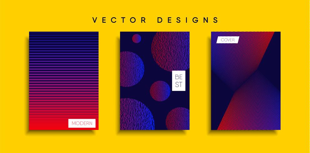 Minimale Vector-Cover-Designs. Zukünftige Plakatschablone vektor