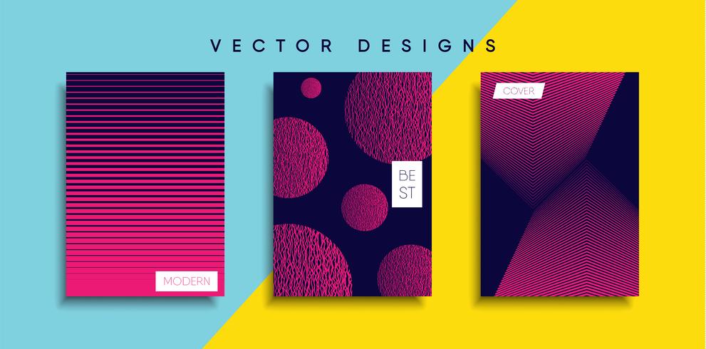 Minimale Vector-Cover-Designs. Zukünftige Plakatschablone vektor