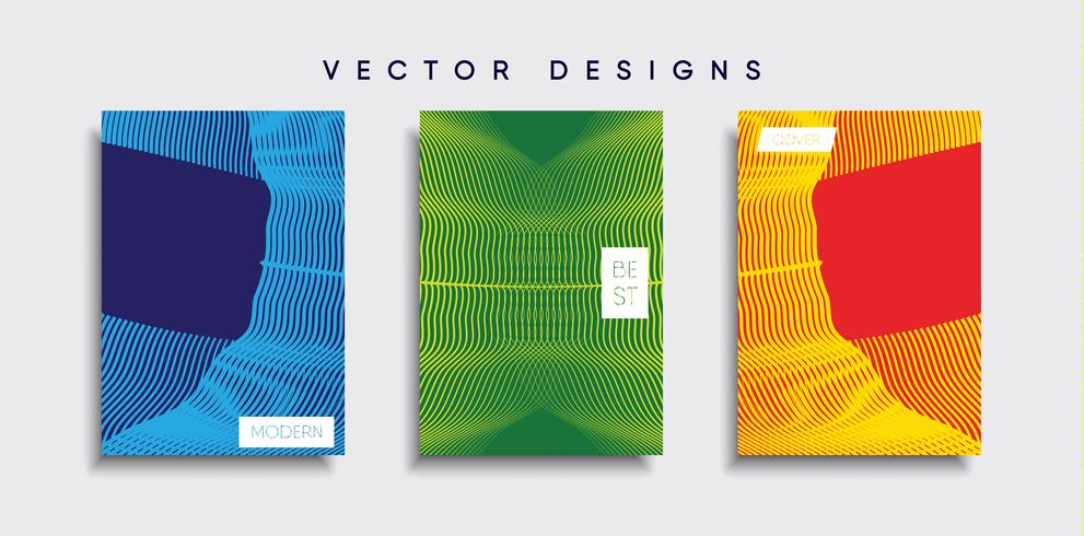 Minimale Vector-Cover-Designs. Zukünftige Plakatschablone vektor