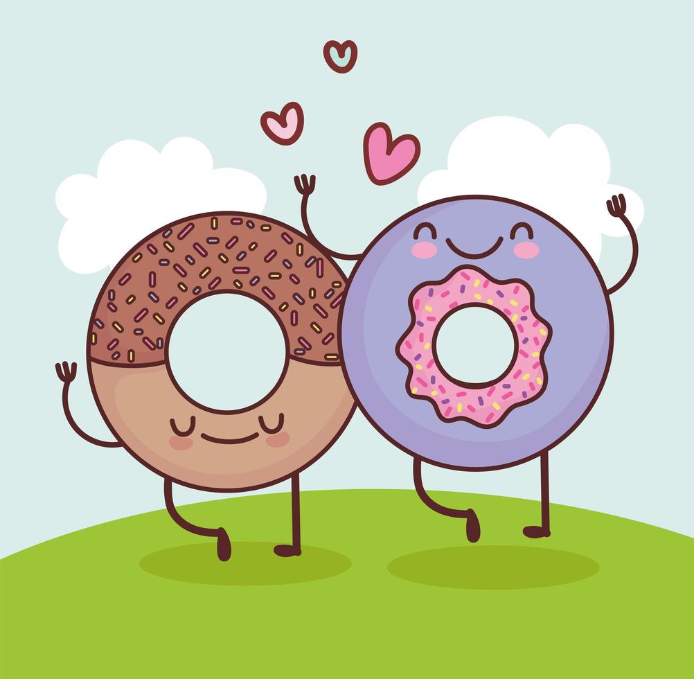 süße süße Donuts vektor