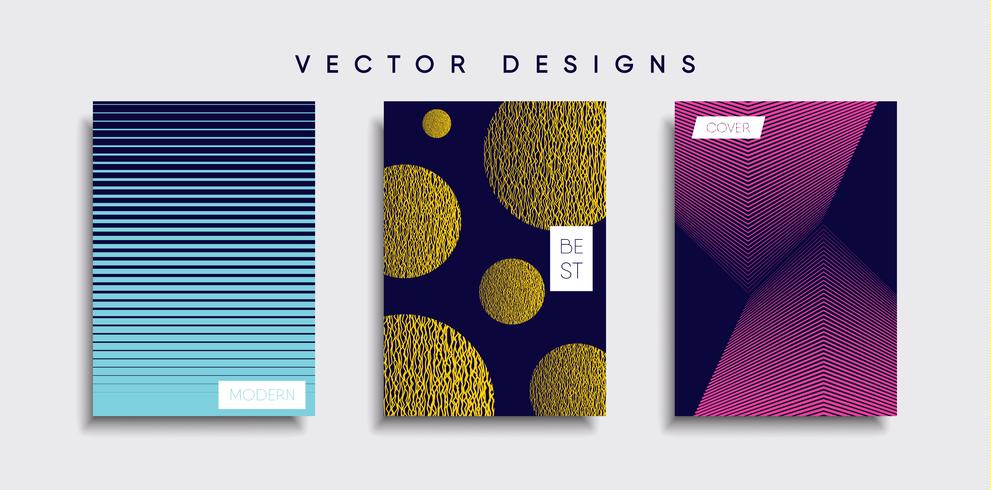 Minimale Vector-Cover-Designs. Zukünftige Plakatschablone vektor